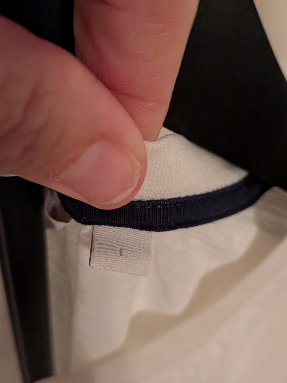 Boden White Tee with Navy "Friday" Graphic - Picture 3 of 5